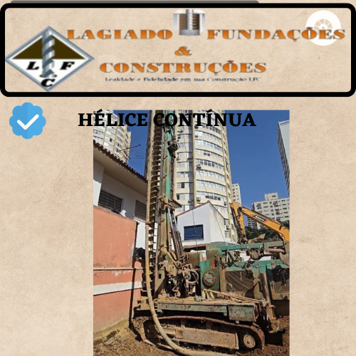 Perfuração em Solo / Fundação de Estacas Tipo Straus - Helíce continua - Escavada