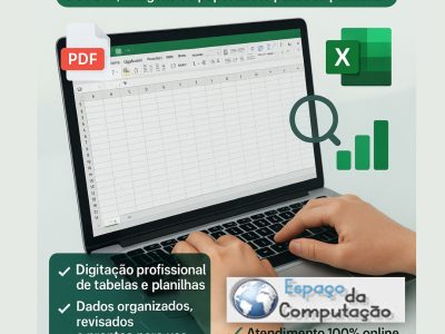 Digitamos Tabelas em Excel Editável com Precisão e Rapidez – Digitação Profissional com Revisão