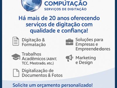 Serviços de Digitação Profissional - A gente digita, formata e entrega pronto!