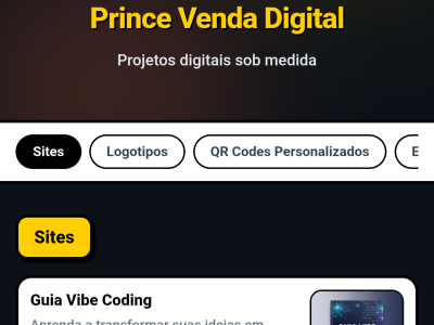 Prince Venda Digital — Produtos e Serviços Digitais
